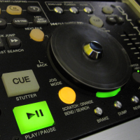 Photo showing close-up of Denon Player
